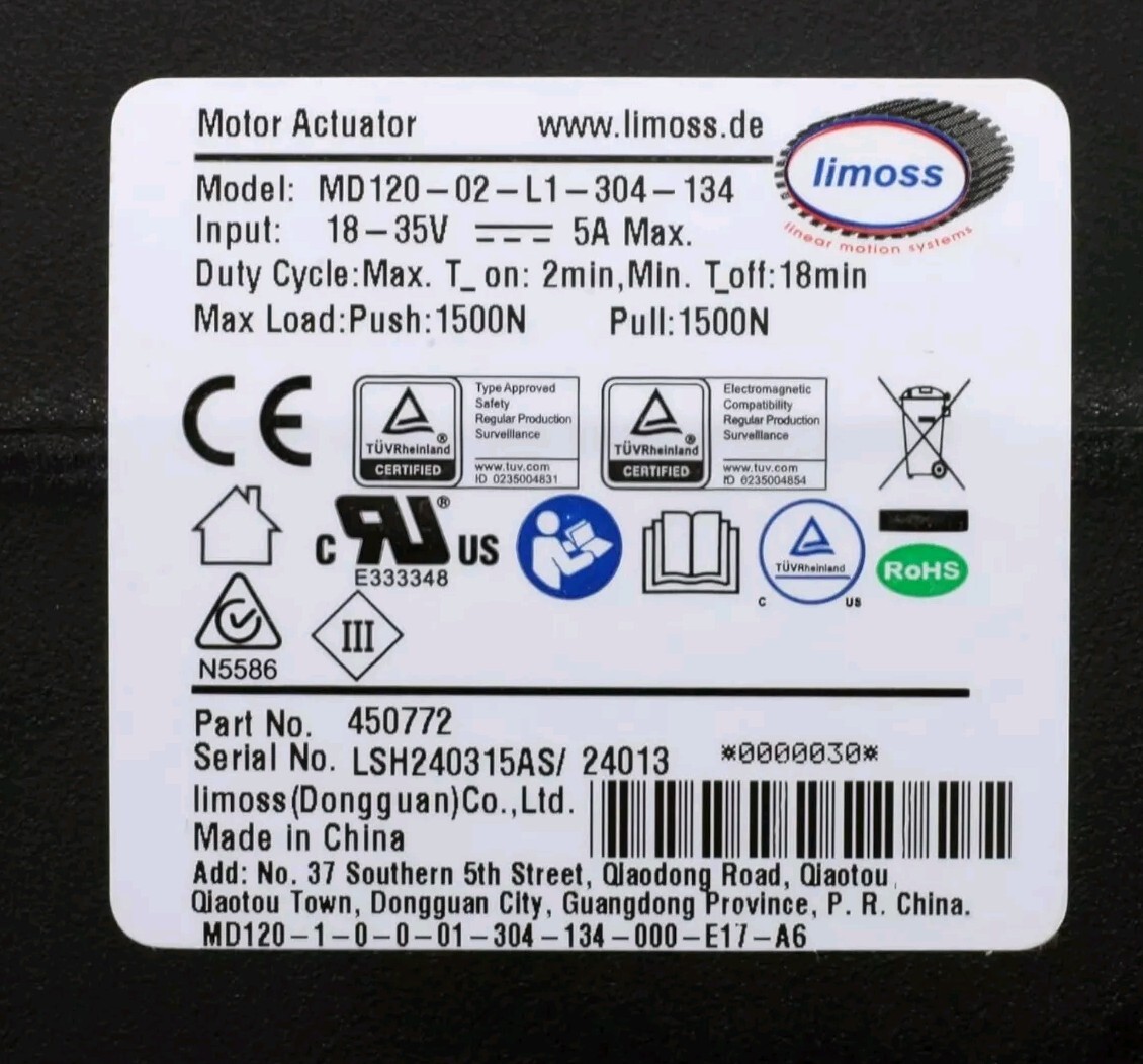 Fruhdi Power Recliner Lift Chairs Limoss 450772 Motor Actuator Model...