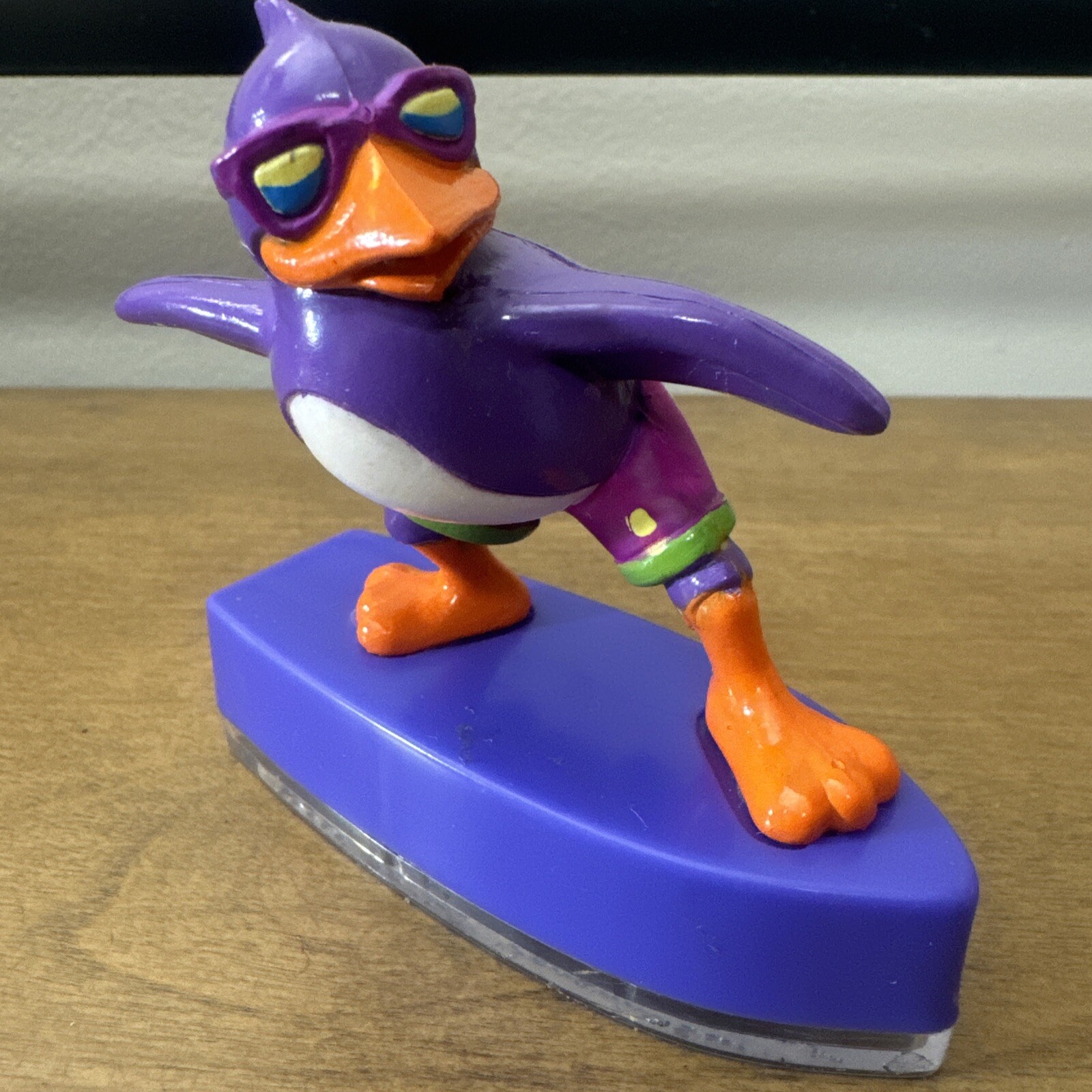 Vintage Lisa Frank Pencil Sharpener Penguin Surfer Figure