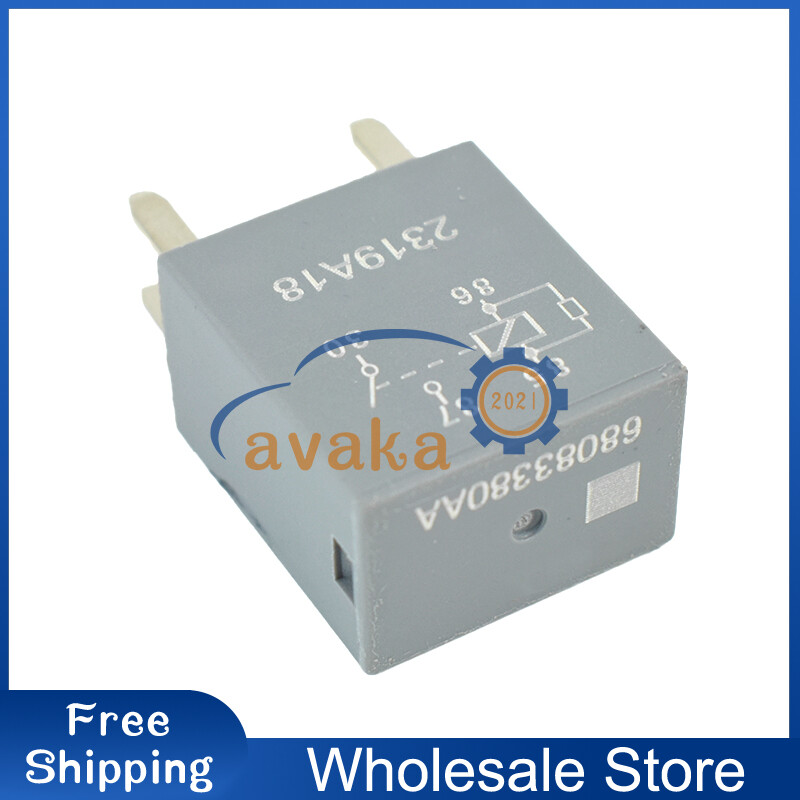 Fits Dodge for Ram - 2pcs 68083380AA 4 Pin Automotive Power Relay 12VDC