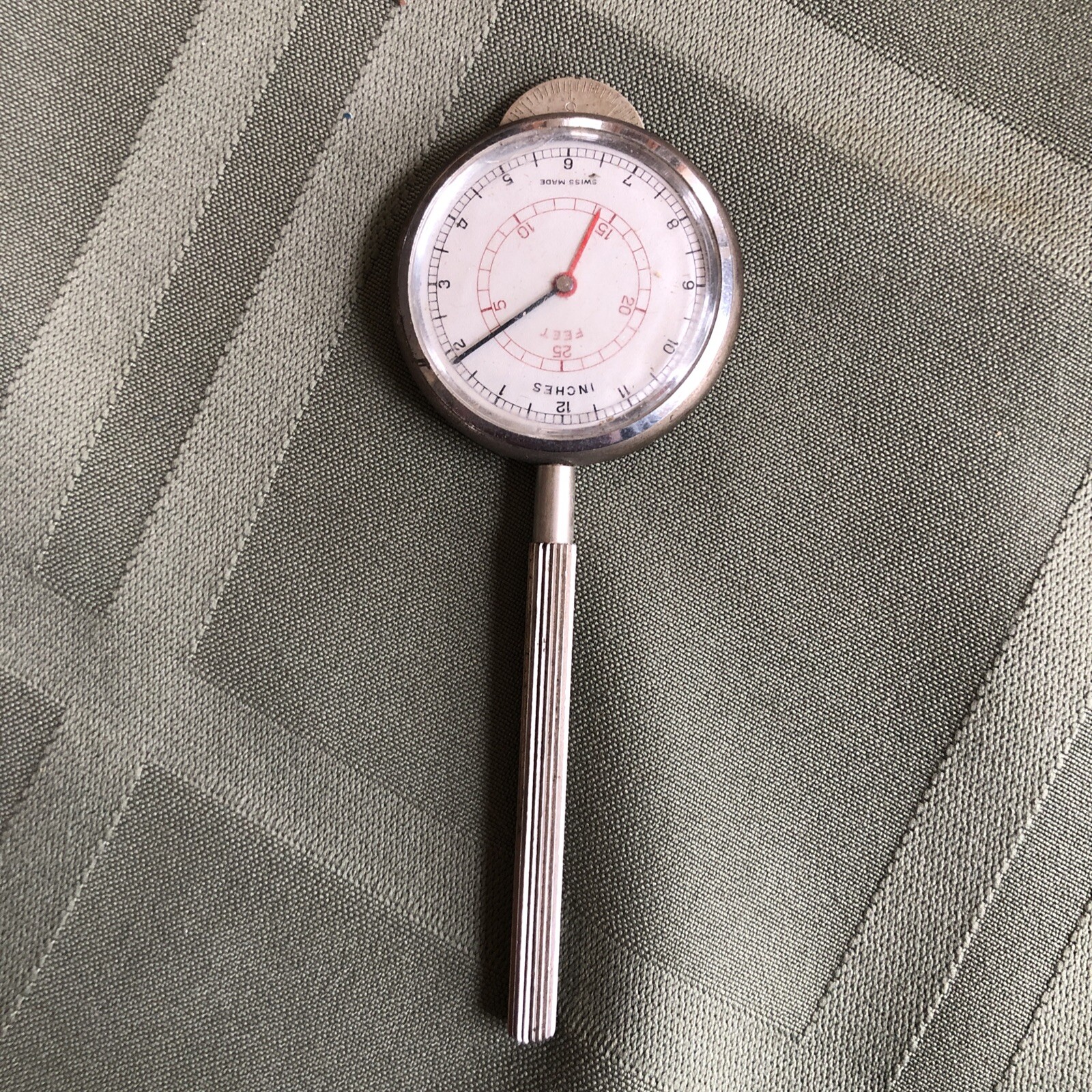 Vintage Charles Bruning Co. Opisometer Precision Map Measuring Tool Swiss Made