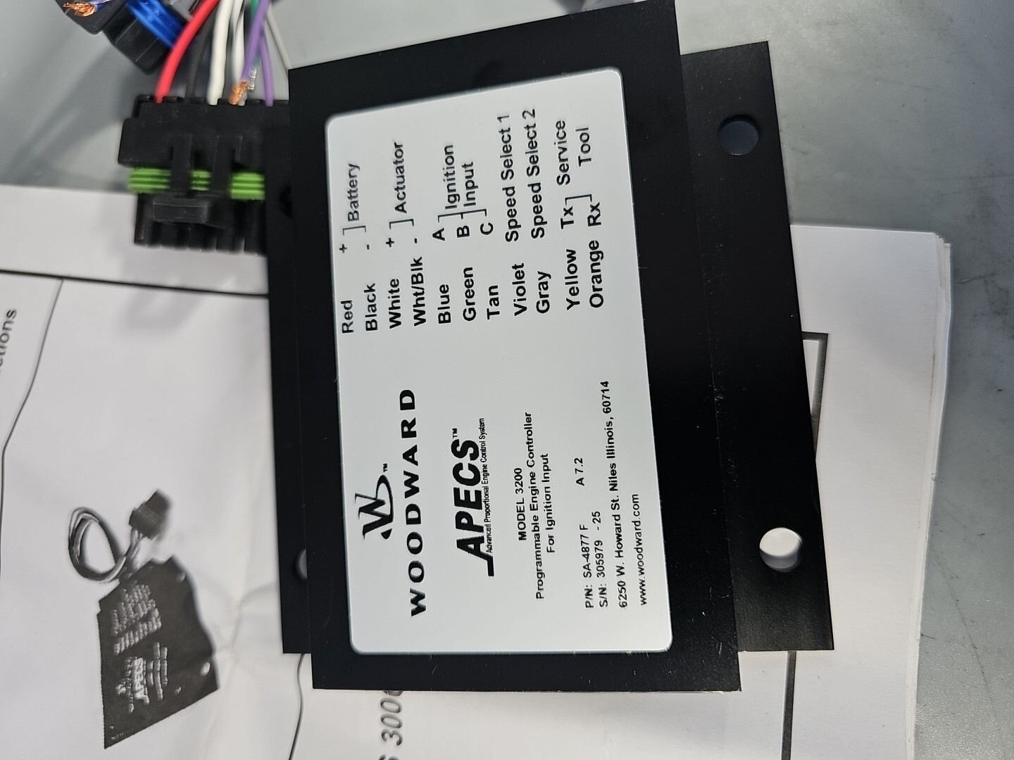 NEW OEM WOODWARD SA-4877 F APECS. Model 3200 New Programmable Engine Controller