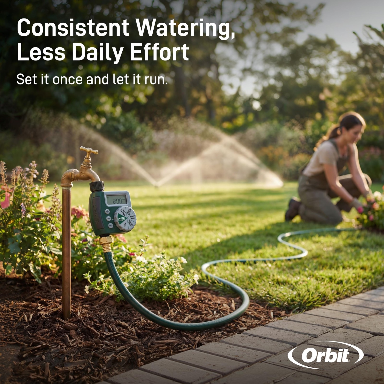 Orbit 62067 1-Outlet Programmable Digital Hose Watering Timer 2-Pack