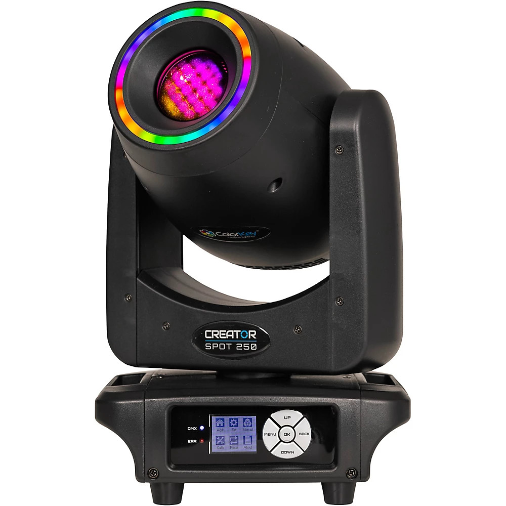 ColorKey Creator Spot 250 200W LED Moving Head Spot with Halo Refurbished
