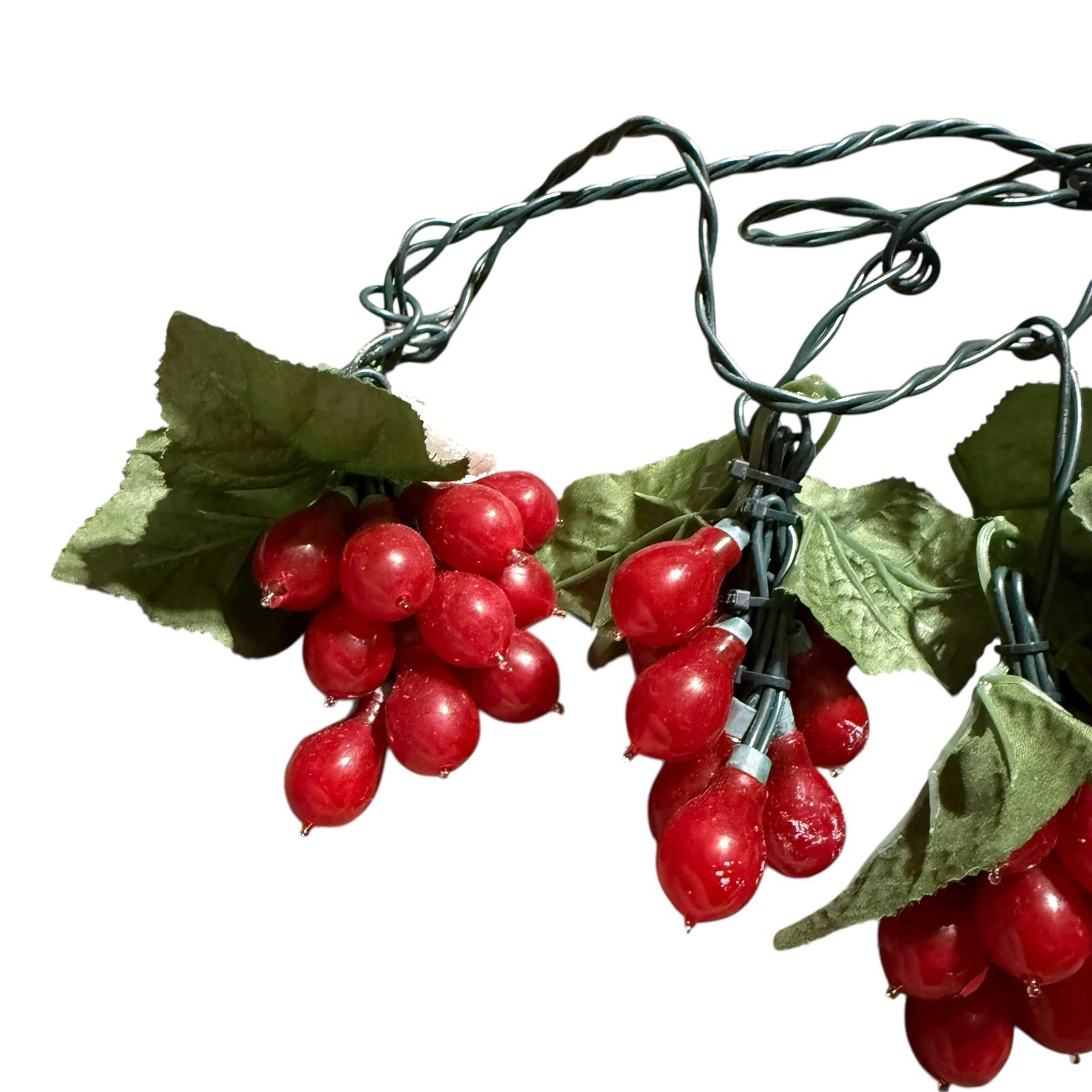 Grape Cluster String Lights Red Grapes