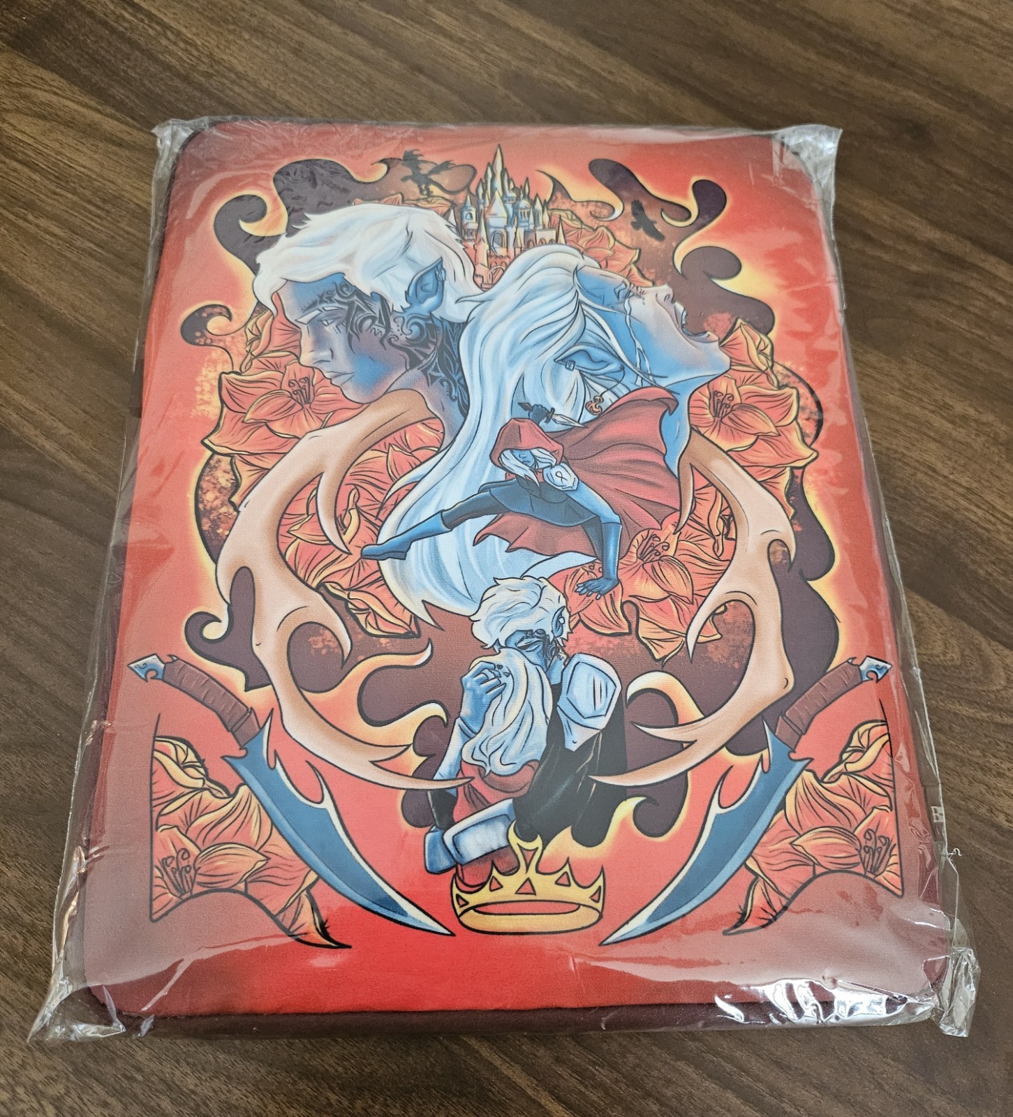 BOOK BEAU Throne of Glass Book Sleeve Size XL *RARE*
