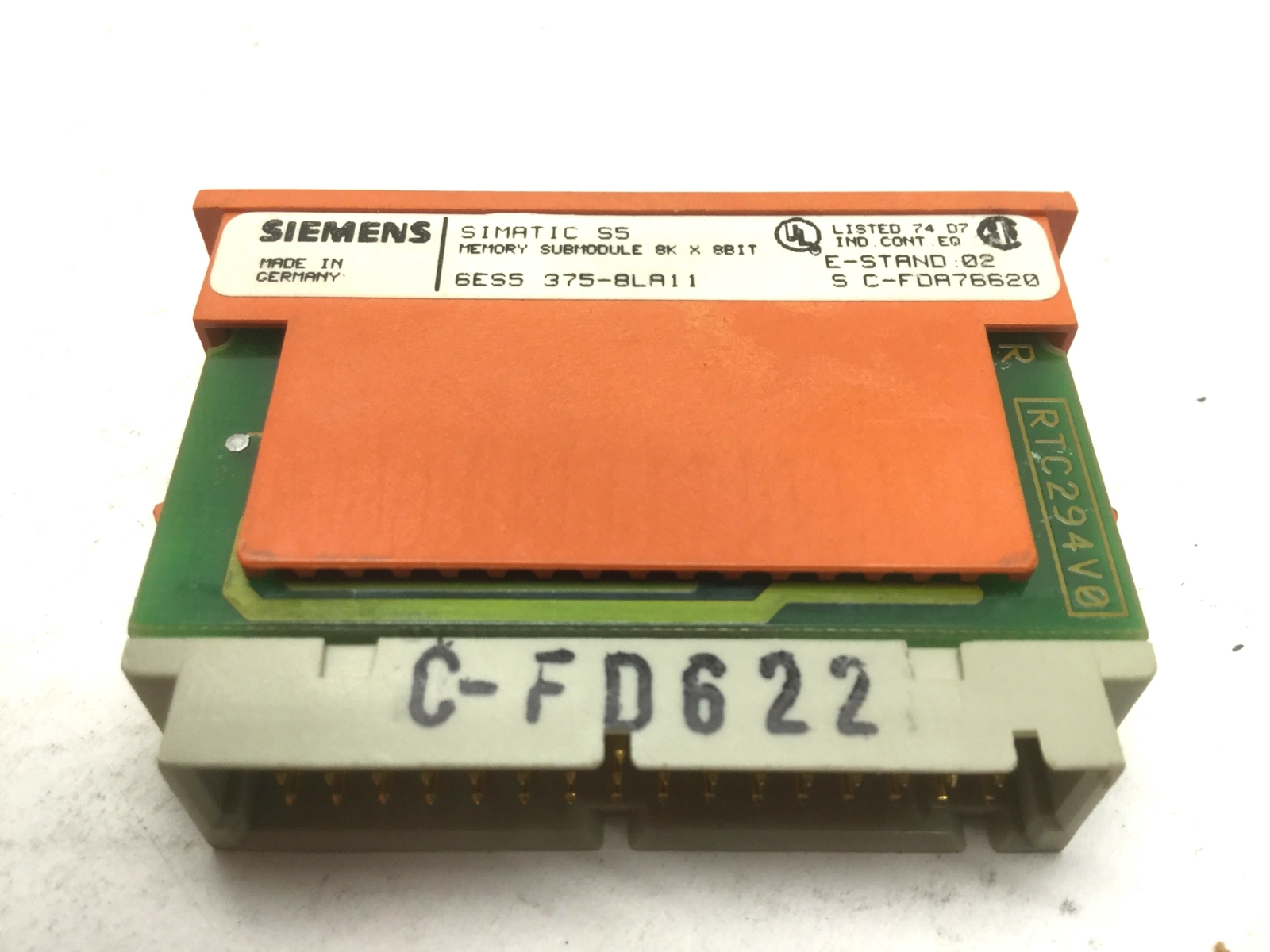 Siemens Simatic 6ES5 375-8LA11 Memory Submodule, 8K x 8 Bit EPROM