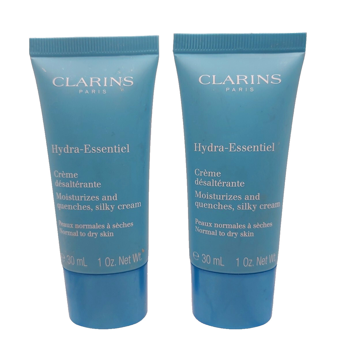 LOT OF 2 Clarins Hydra Essentiel Silky Moisture Cream Normal to Dry Skin 1oz ea