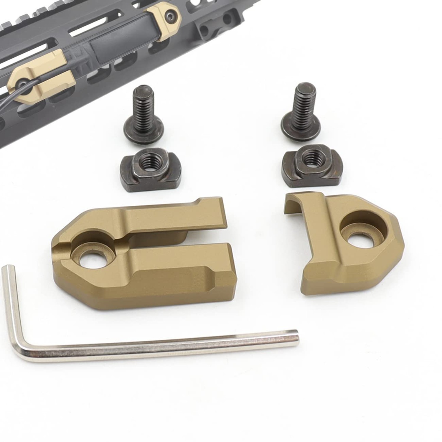 Mlok Remote Pressure Switch Mount Plate Aluminum for ST07 Scout M300 M600 Tap...