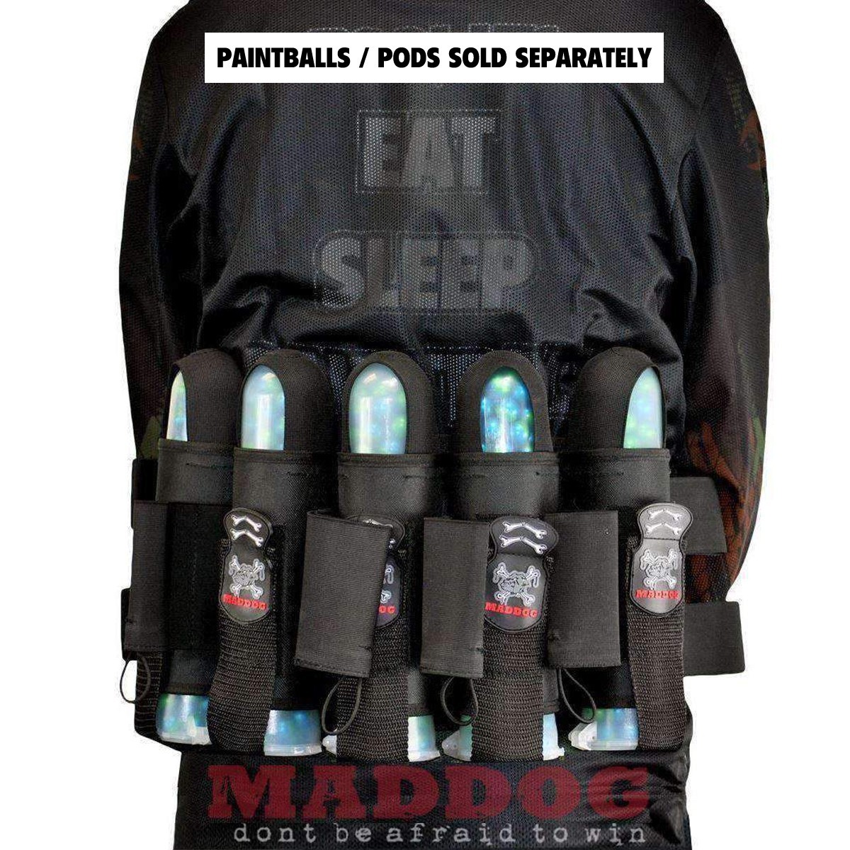 CLEARANCE Maddog Pro 5+4 Pod Paintball Harness Pod Pack