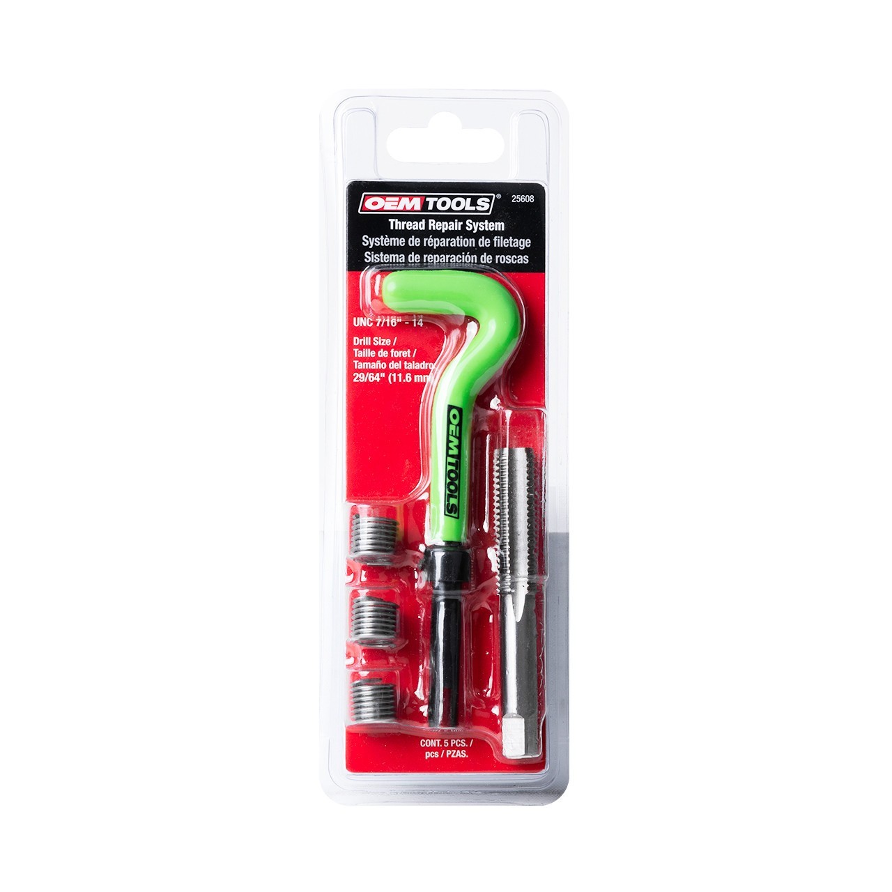 OEM Tools 25608 Thread Repair System UNC 7/16-14 Insert Kit New