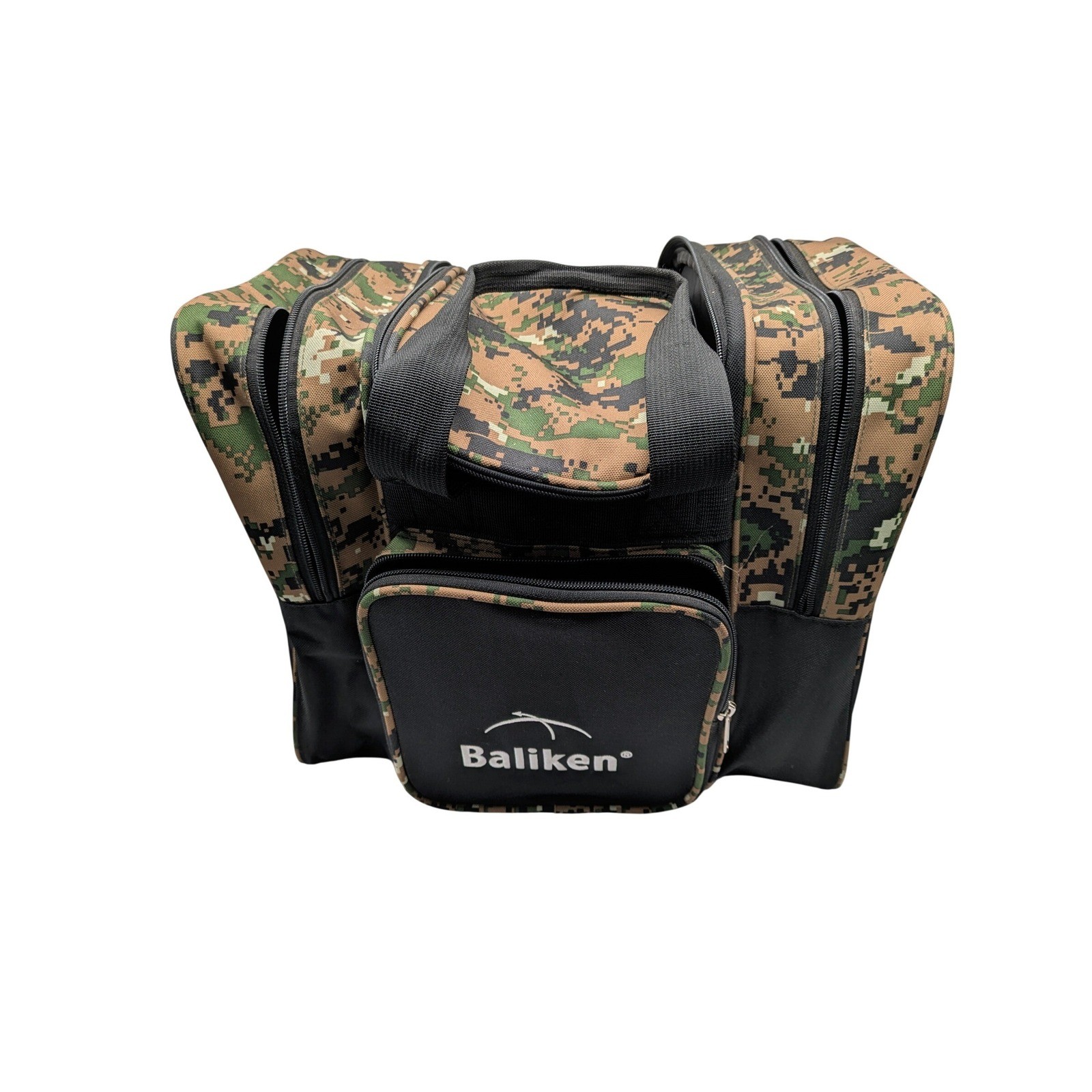 Baliken Camo Bowling Ball Bag Single Ball Tote Shoe Storage Accessory Pockets