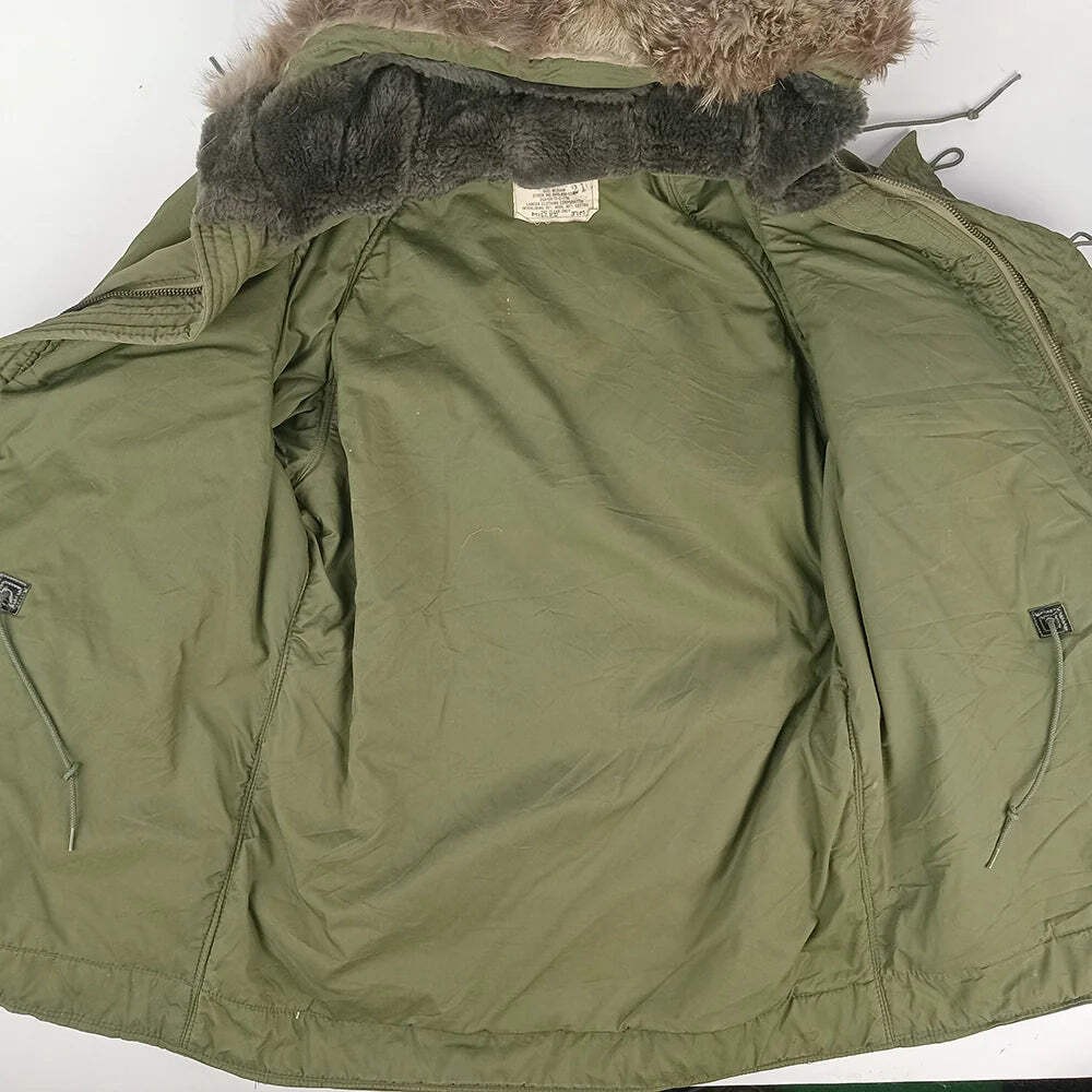 US N-3B OD Jacket with Fur Ruff 1972 - M