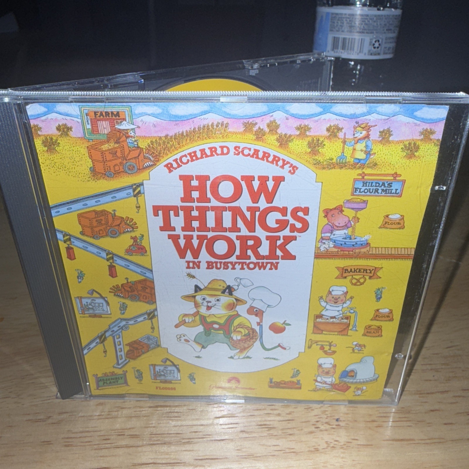 Richard Scarry’s How Things Work In Busytown( CD Game) Case And Game