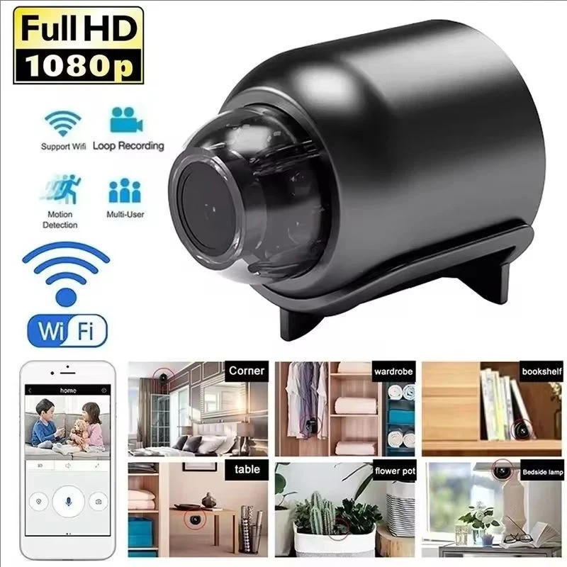 Mini Wireless Camera Wifi IP Home Security 1080P HD Night Vision Small Camera