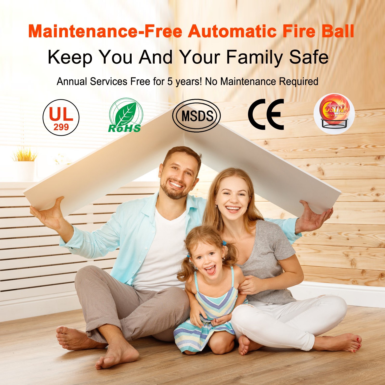 11 PACK Portable Automatic Fire Ball Extinguisher with Bracket and Hook Mount US