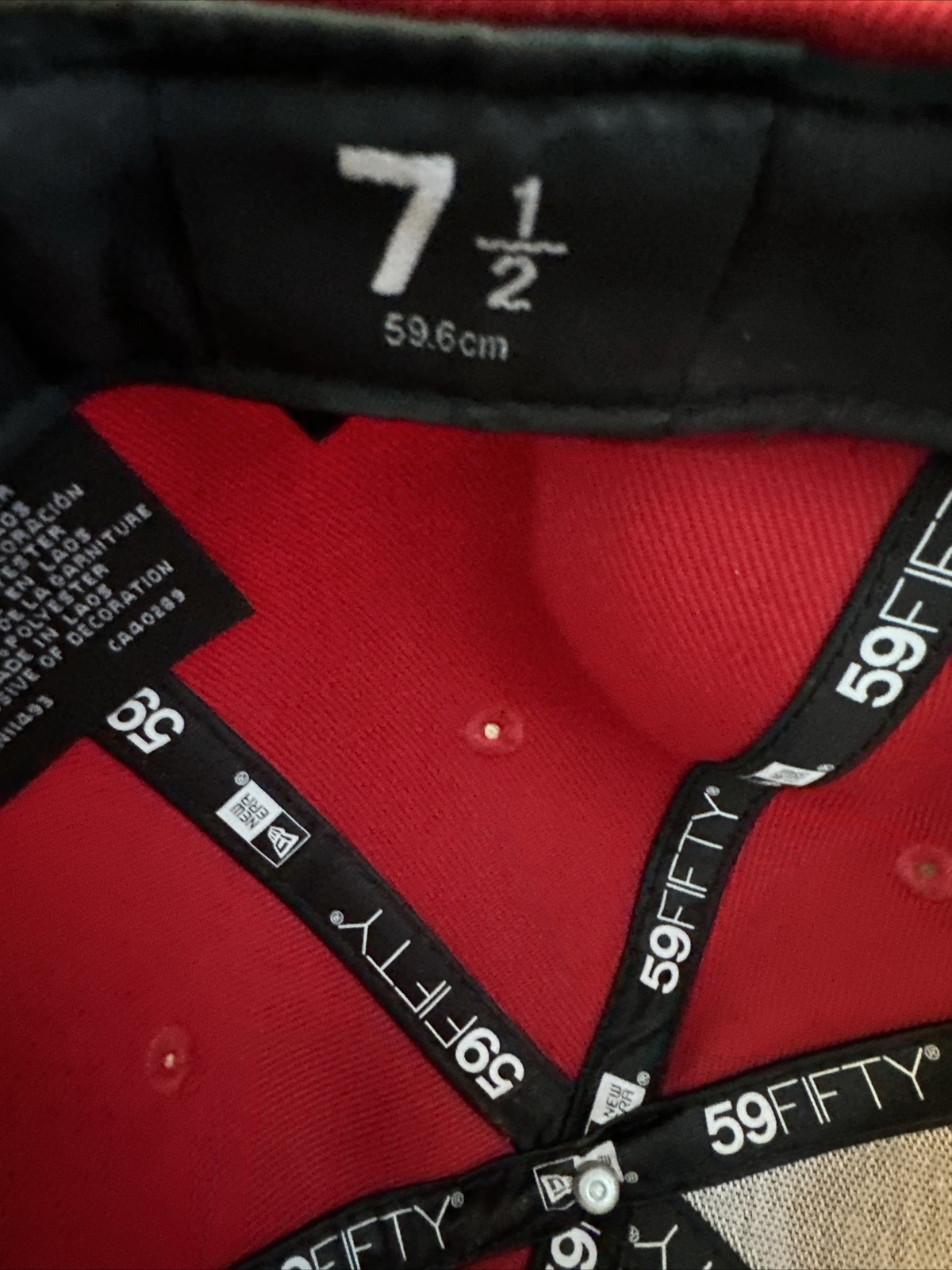 MENS NEW ERA CHICAGO WHITE SOX MLB BASIC 59FIFTY Red 7 1/2