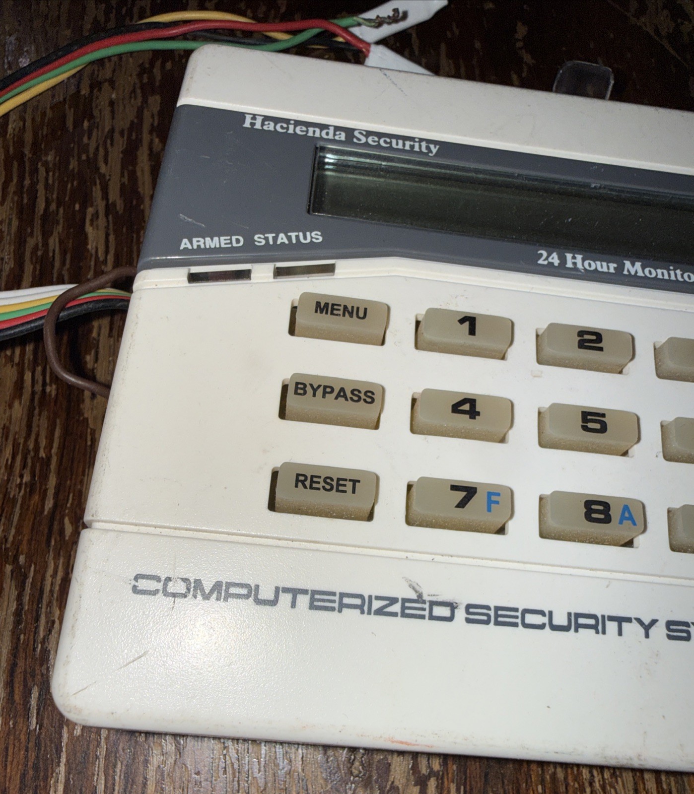 Gemini White Designer Keypad GEM-K2AS Computerized Security System
