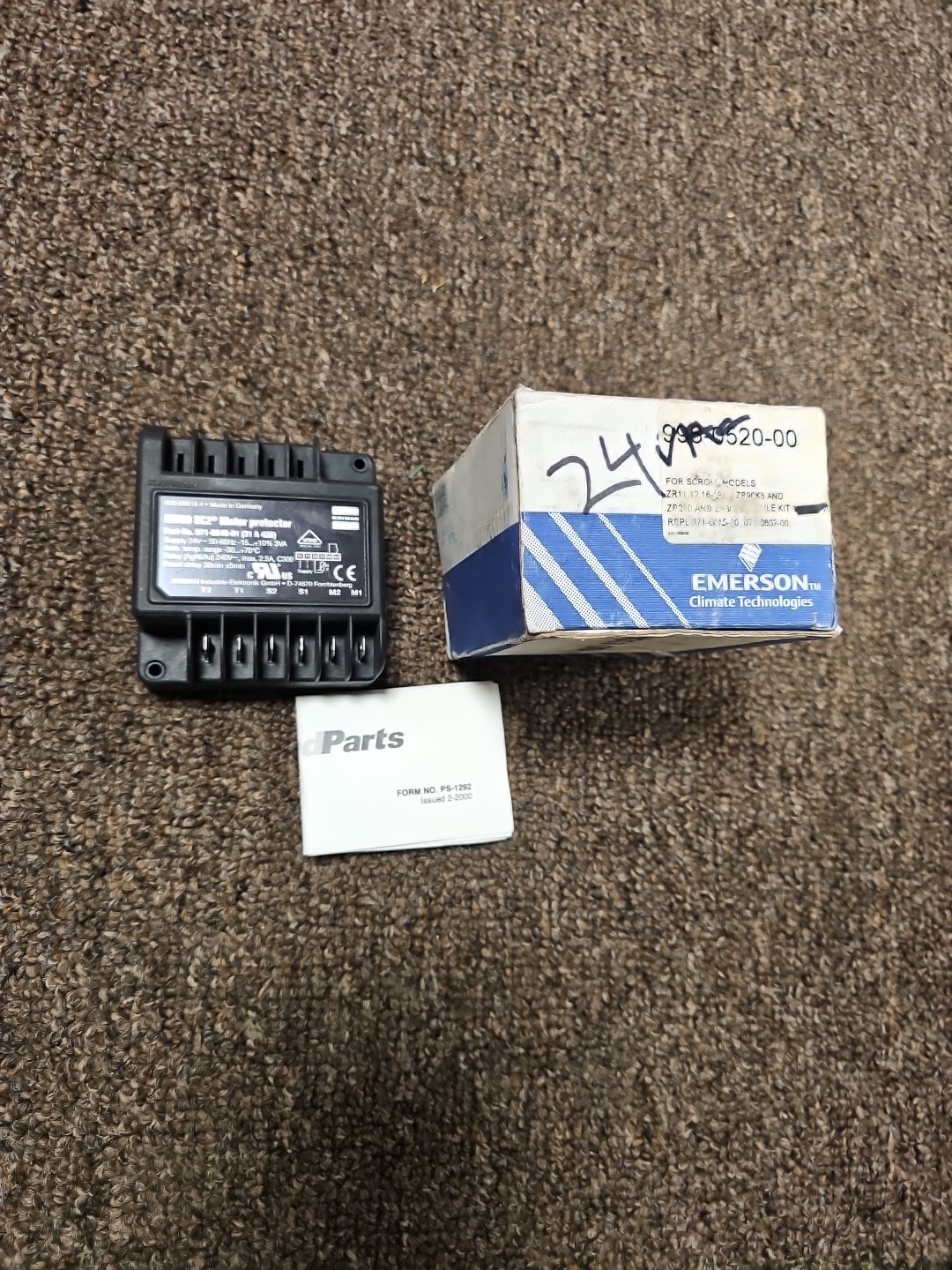 Emerson 998-0520-00 24V INT69 SC2 Motor Protection Module 071-0649-01
