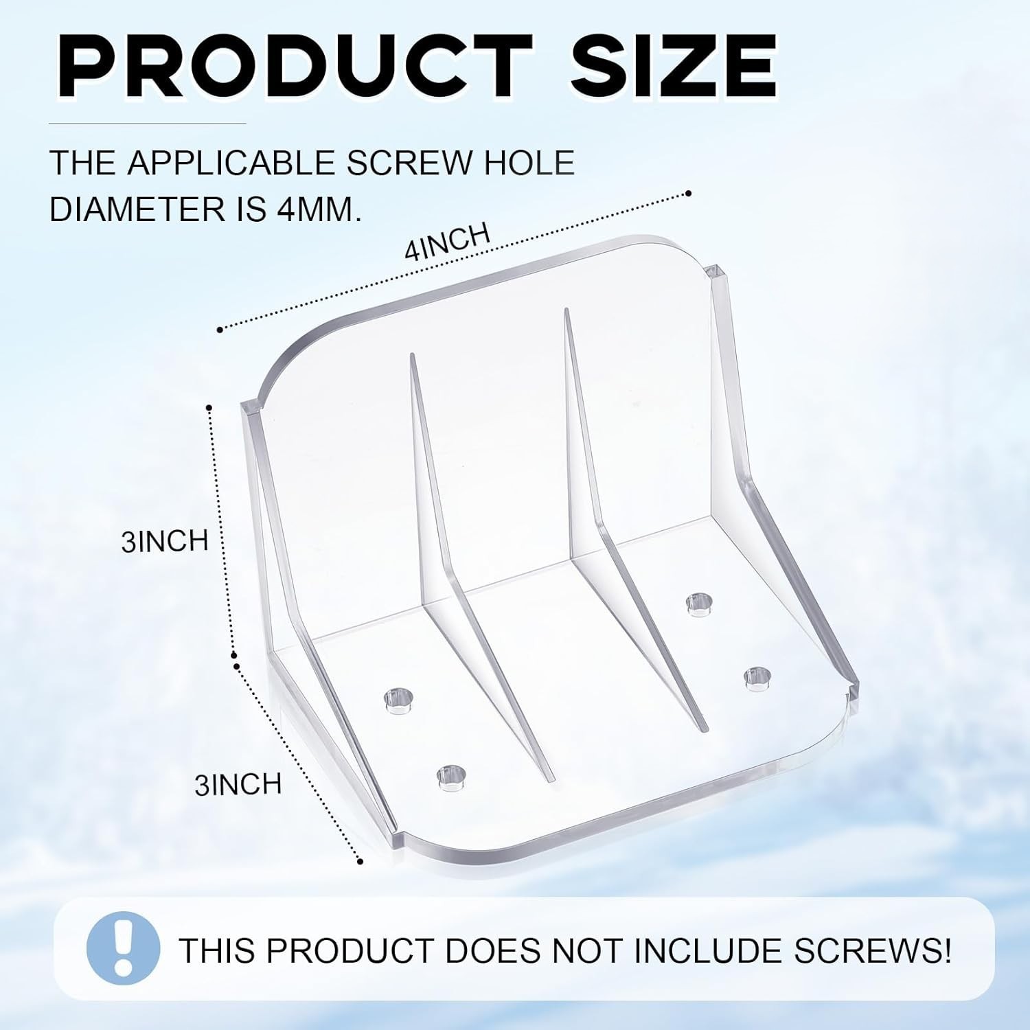 5 Pack Large Snow Guards for Metal Roofs 4 x 3 x 3 Inch Jumbo Ice Guard Snow