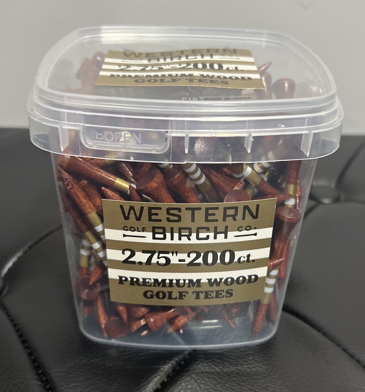 Western Birch Golf Co. Premium Wood Golf Tees 2.75” - 200 Count *NEW*