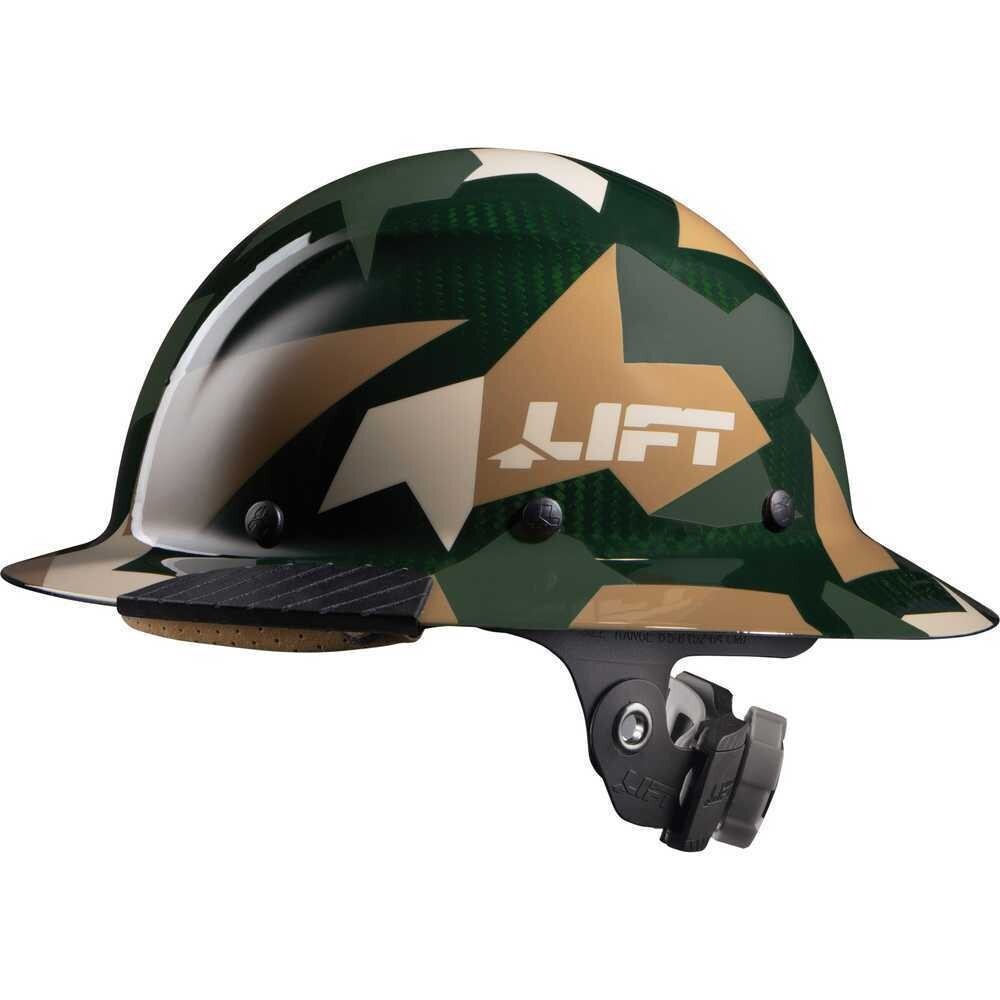 Lift Safety HDC-20CJ  DAX Carbon Fiber Camo Full Brim Hard Hat (New Blemished)
