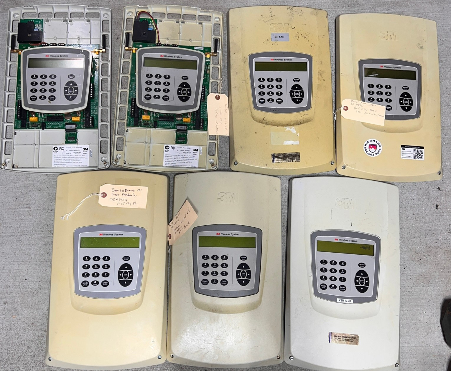 7 *FOR PARTS OR REPAIR* 3M Wireless Drive Thru Base Stations Model XT-1 1BAC ...