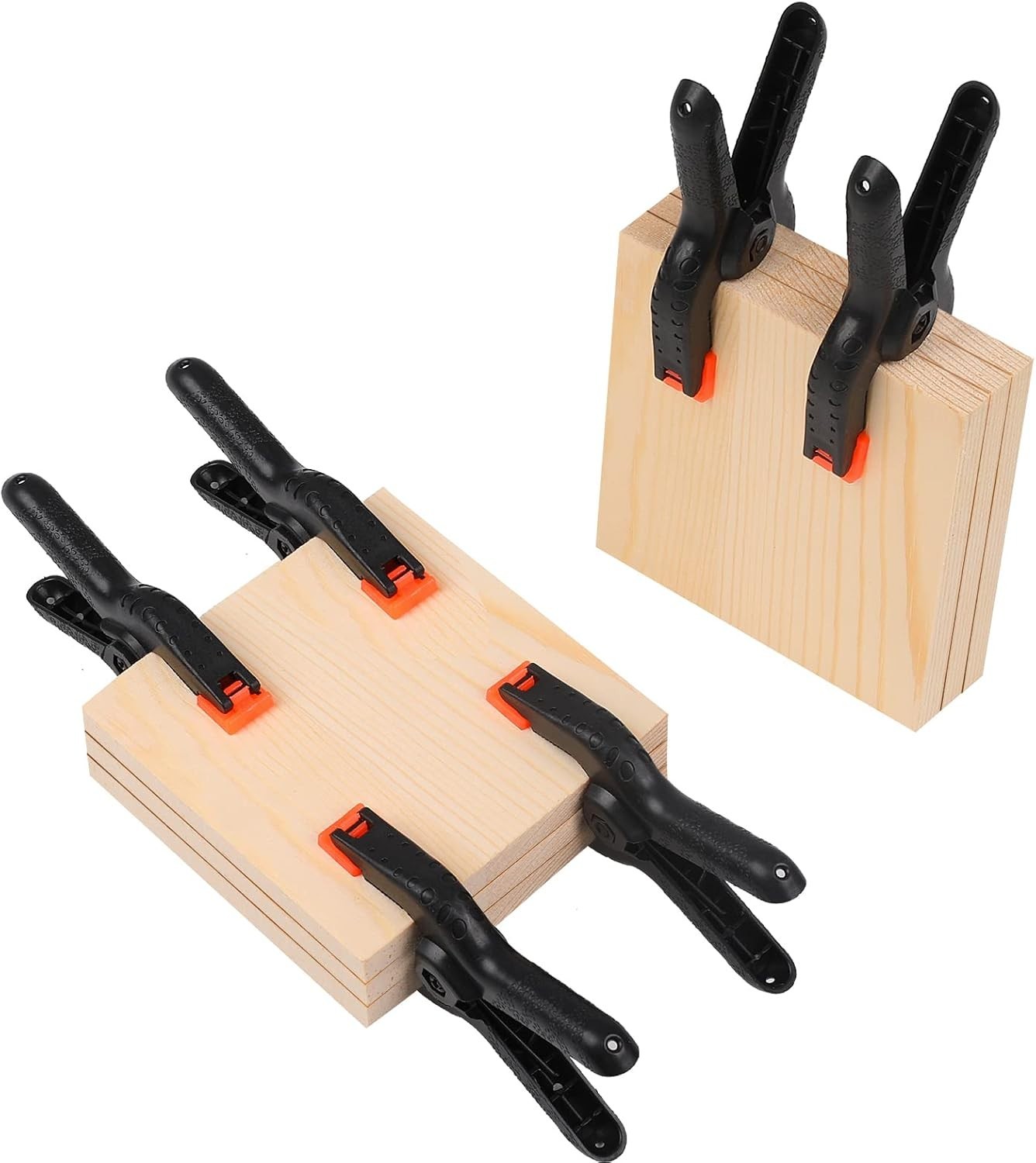 3.5 inch Plastic Spring Clamps, 12 Pack - Ideal for Crafts & DIY Projects