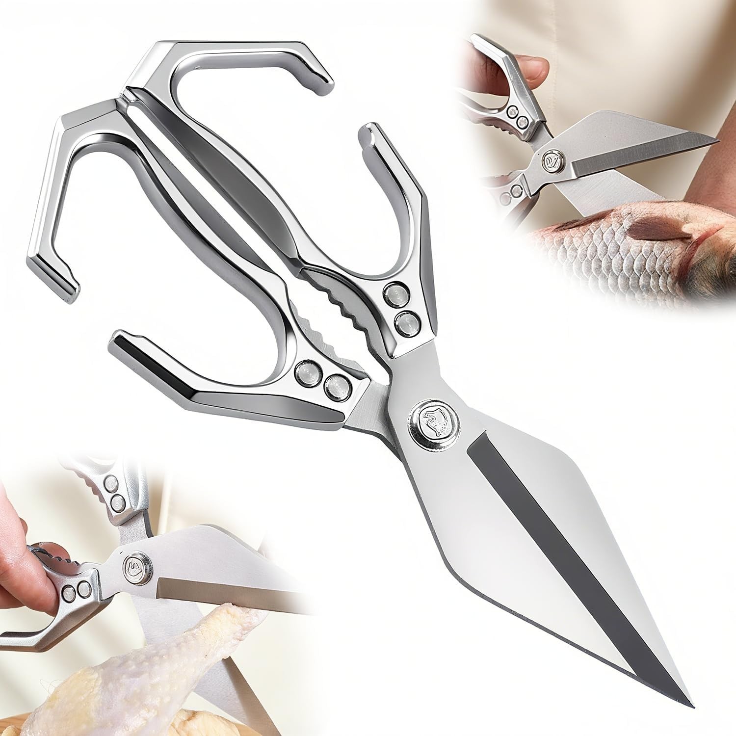 Multifunctional Heavy-Duty Kitchen Shears, Heavy Duty Kitchen Scissors For Food