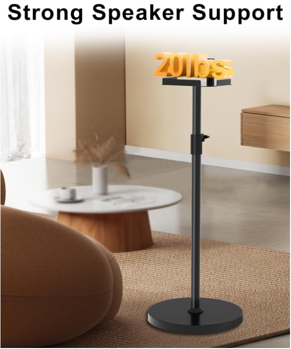 Height Adjustable Speaker Stand for Bose S1 Pro / S1 Pro Plus Floor Stand, 20LBS