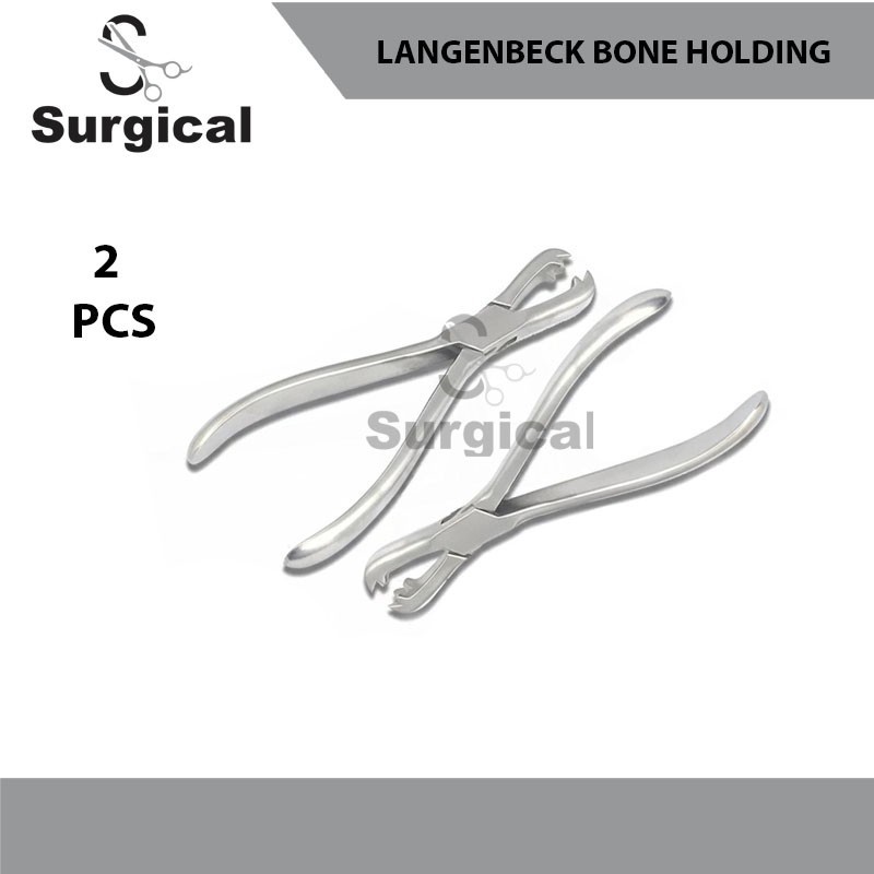 Langenbeck Bone Holding Forceps | Set of 2 Pcs | Orthopedic Surgical Instrument