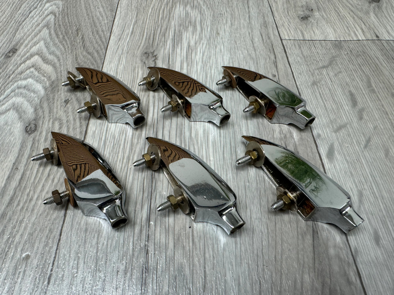 Vintage SONOR Teardrop Tom Drum Spares Lugs Hardware Set Of 6 #OM54