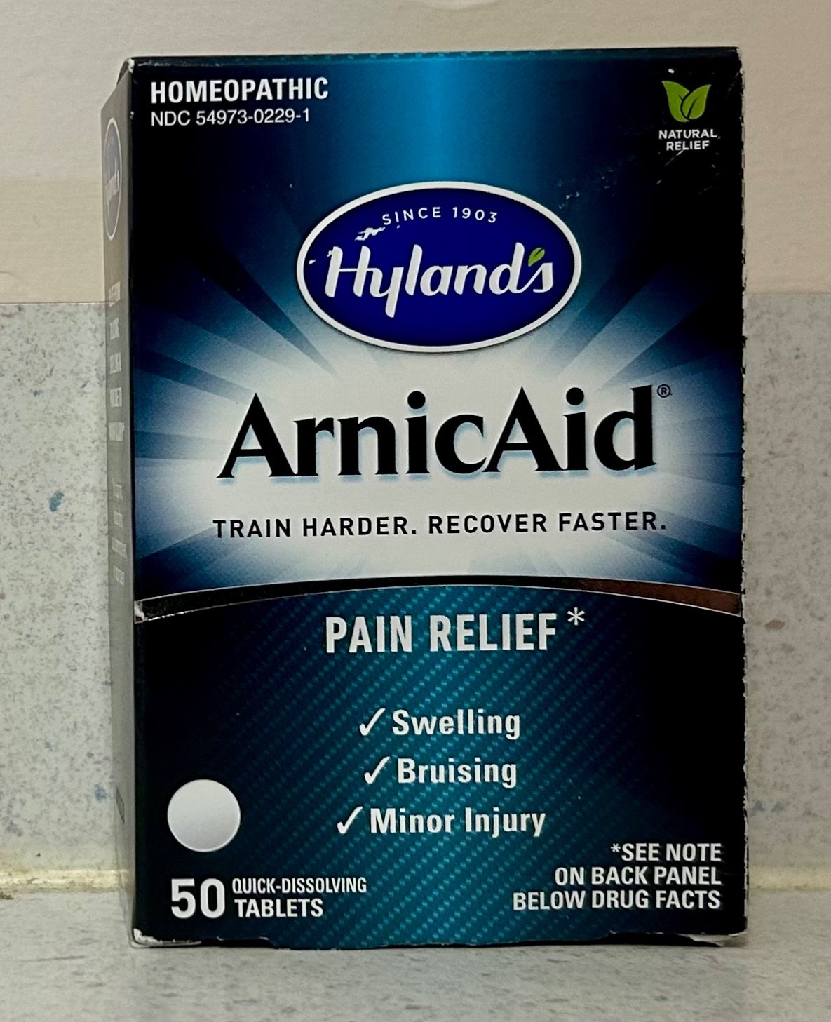 Hyland's Arnicaid Naturals Pain Relief Swelling Tablets Homeopathic 50 count