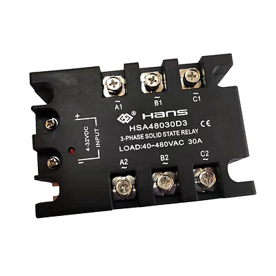 Three-phase solid state relayy 20A~30A DC-AC 4-32VDC/40-480VAC