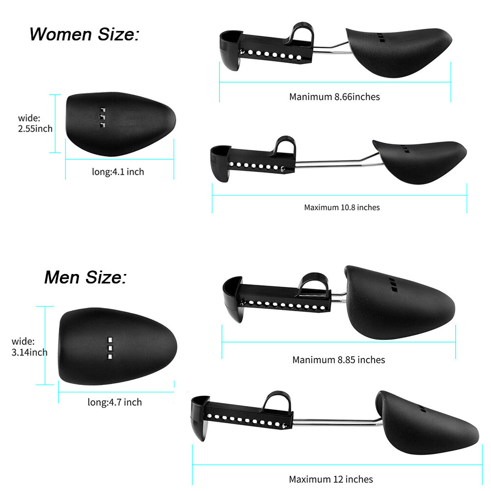Portable Adjustable Plastic Shoe Tree Stretcher Shaper Keeper Expander Men Women