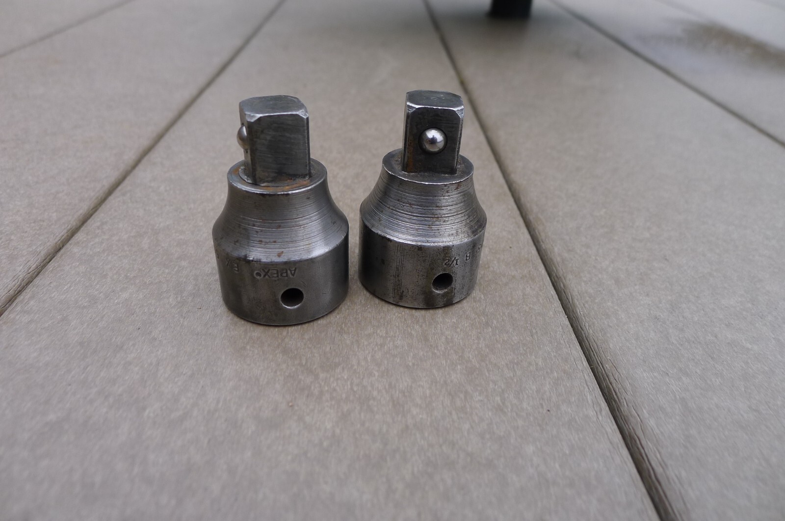 2 APEX EX 505 B AIR TOOL IMPACT ADAPTERS 5/8 F TO 1/2" M