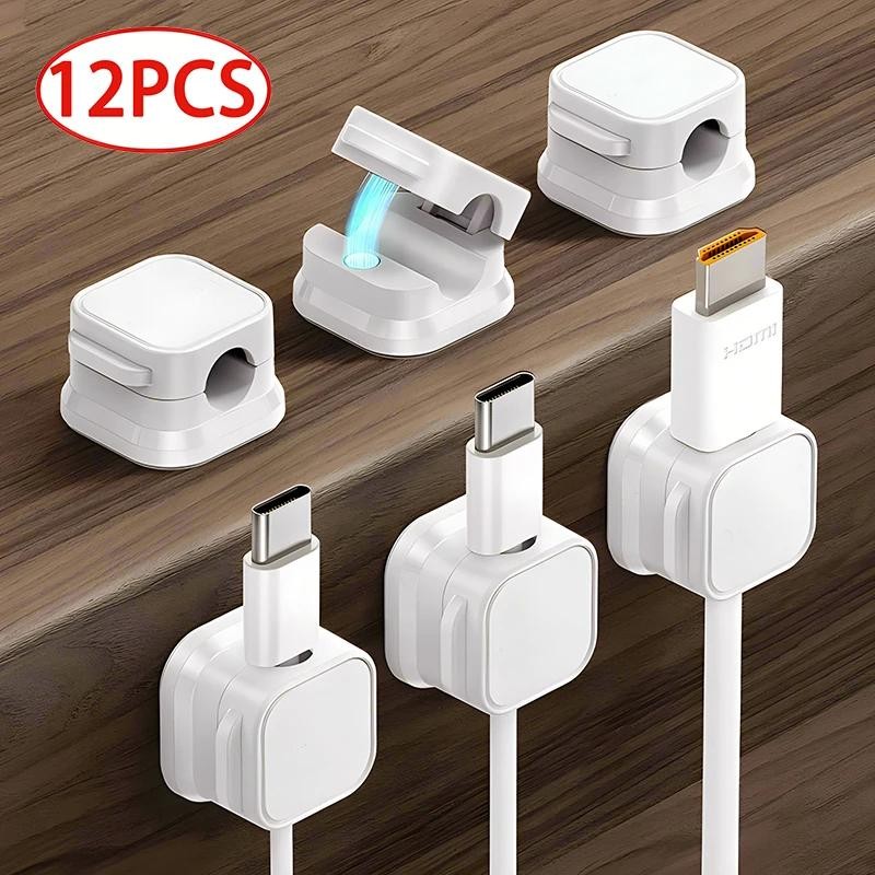 Magnetic Cable Clip Cable Holder Adhesive Wire Keeper Cord Cable Organizer for H