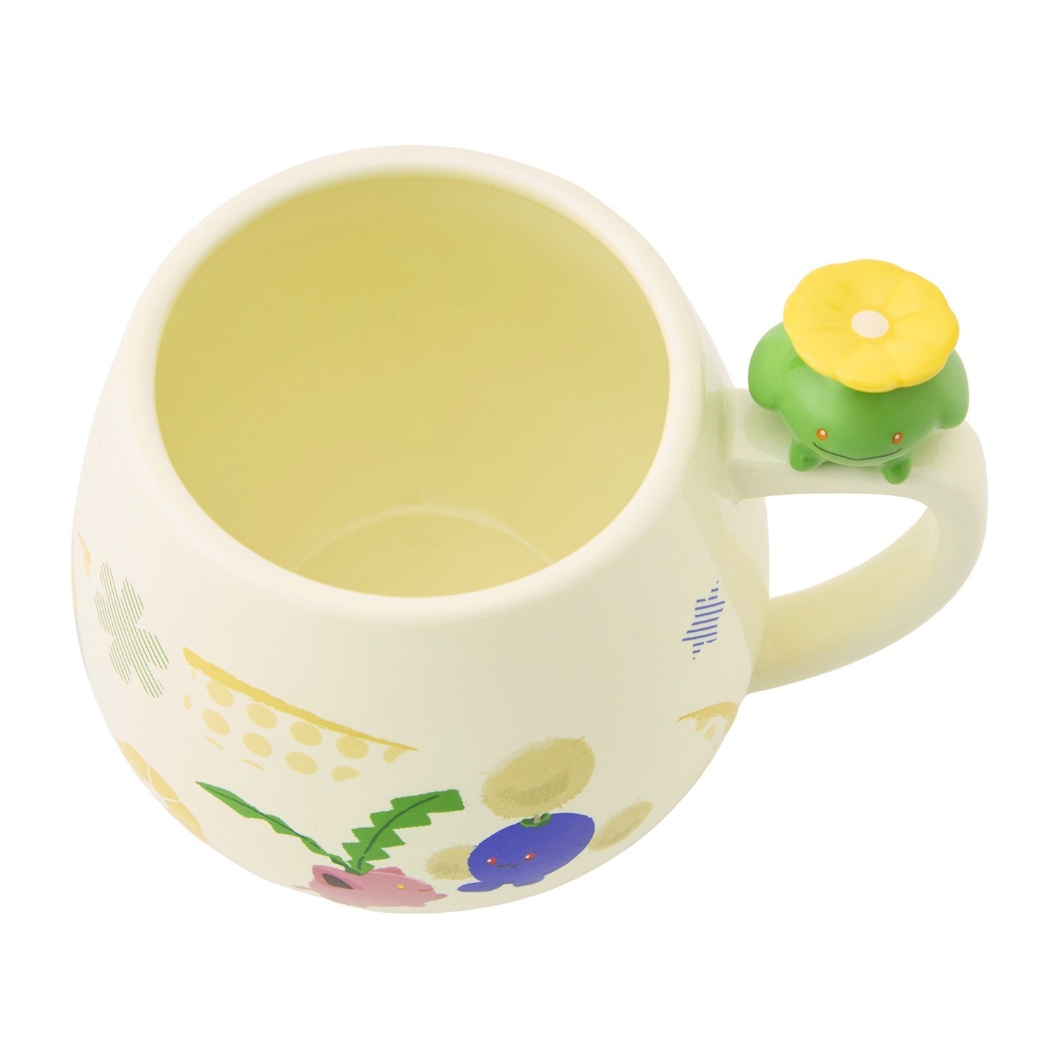 Pokemon Center Wind Blooms Skiploom Mug, 410ml Ceramic, Swaying Flower Design