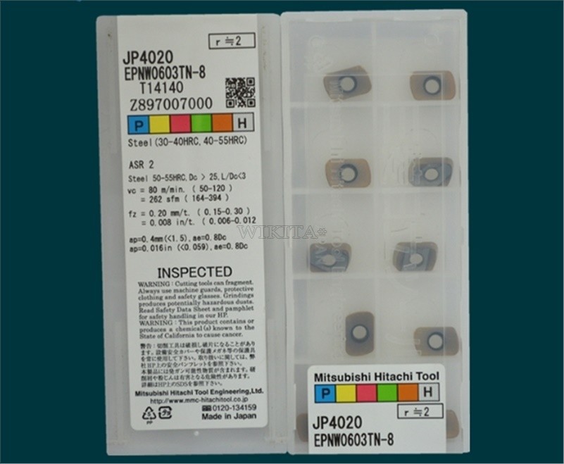 10Pcs/Box Hitachi New EPNW0603TN-8 JP4020 Cnc Blade tp