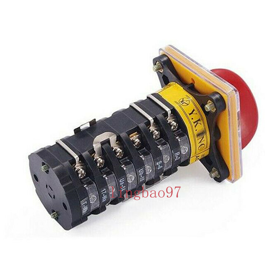 Milling Machine Step Pulley Forward Reverse 6 Section Switch 25A For BRIDGEPORT