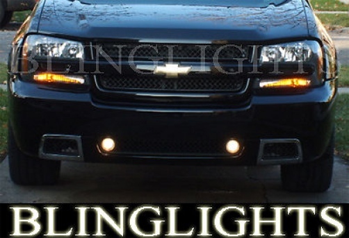 White LED Halo Fog Lamps Light Kit For 2002-2009 Chevy Trailblazer  05 06 07