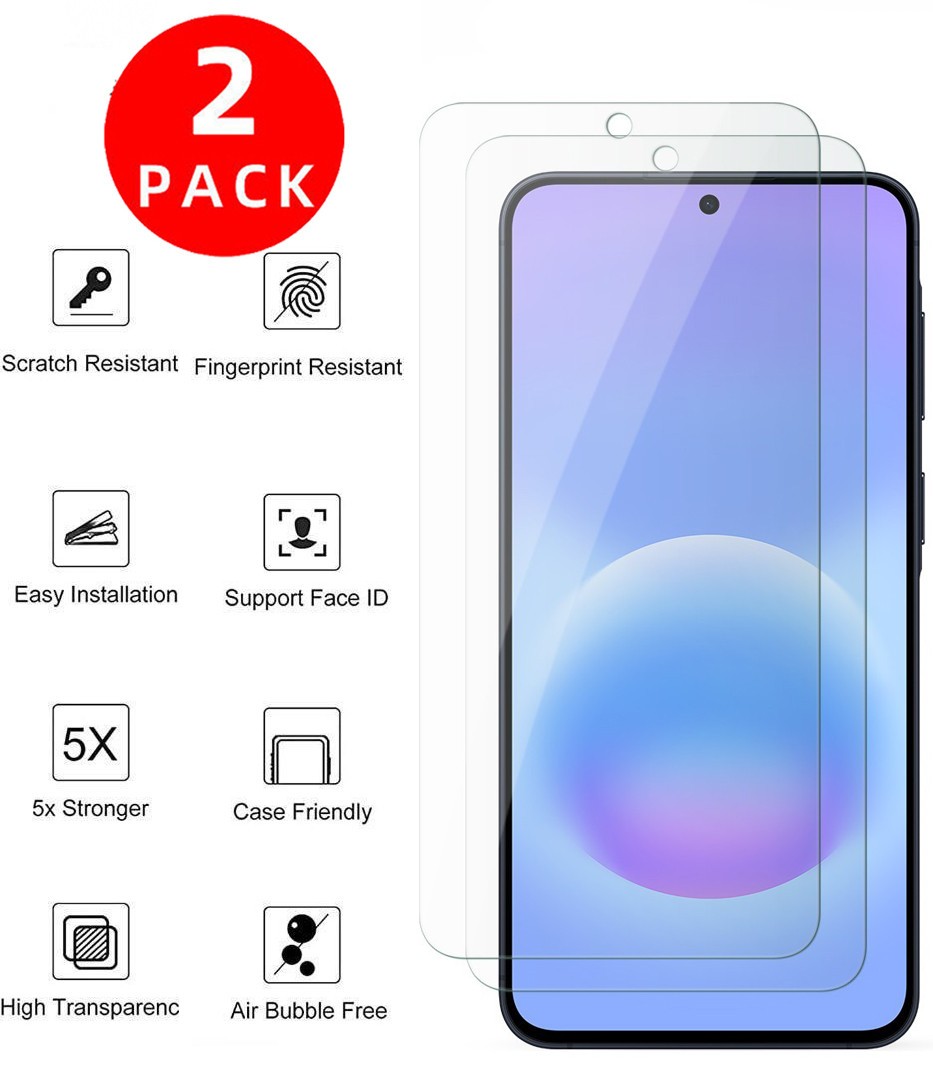 [2-Pack]  Tempered Glass Screen Protector for Samsung Galaxy A57 5G