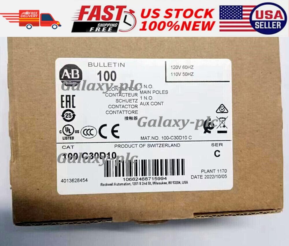 NEW Allen-Bradley 100-C30D10 100C30D10 contactor 100-C30*00