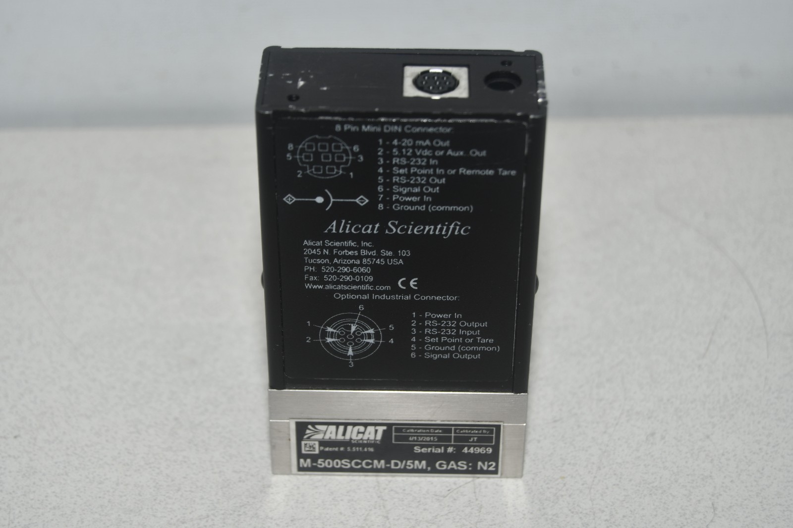 ^ Alicat M-500SCCM-D/5M Gas: N2 Flow Controller #X8361