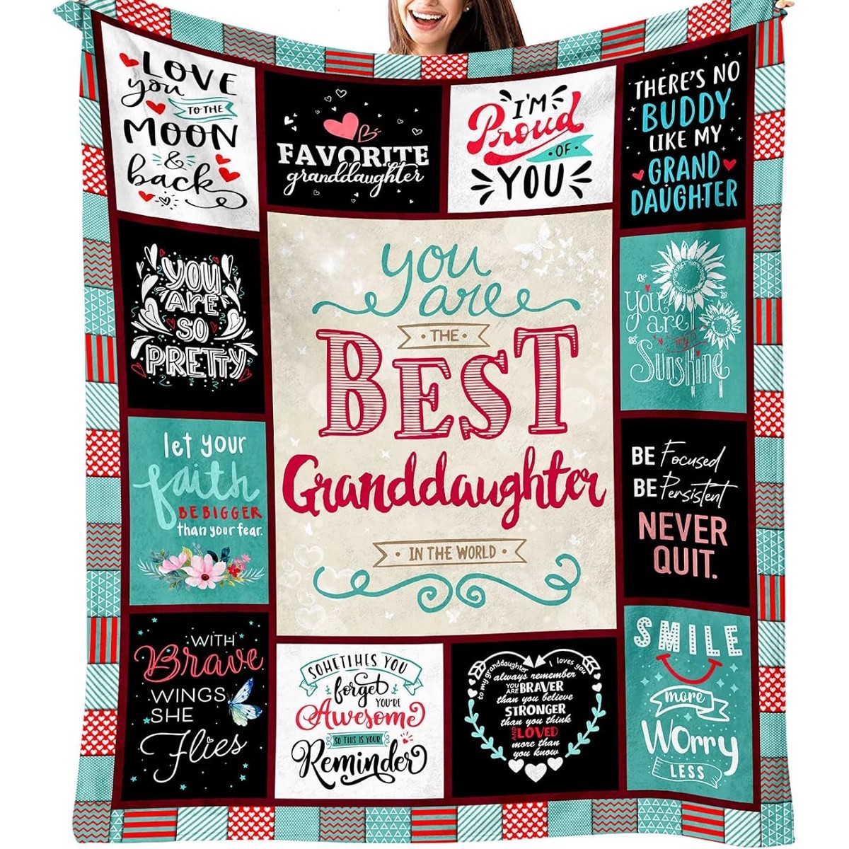 Granddaughter Gift Fleece Blanket Best Birthday Gifts From Grandparents Today