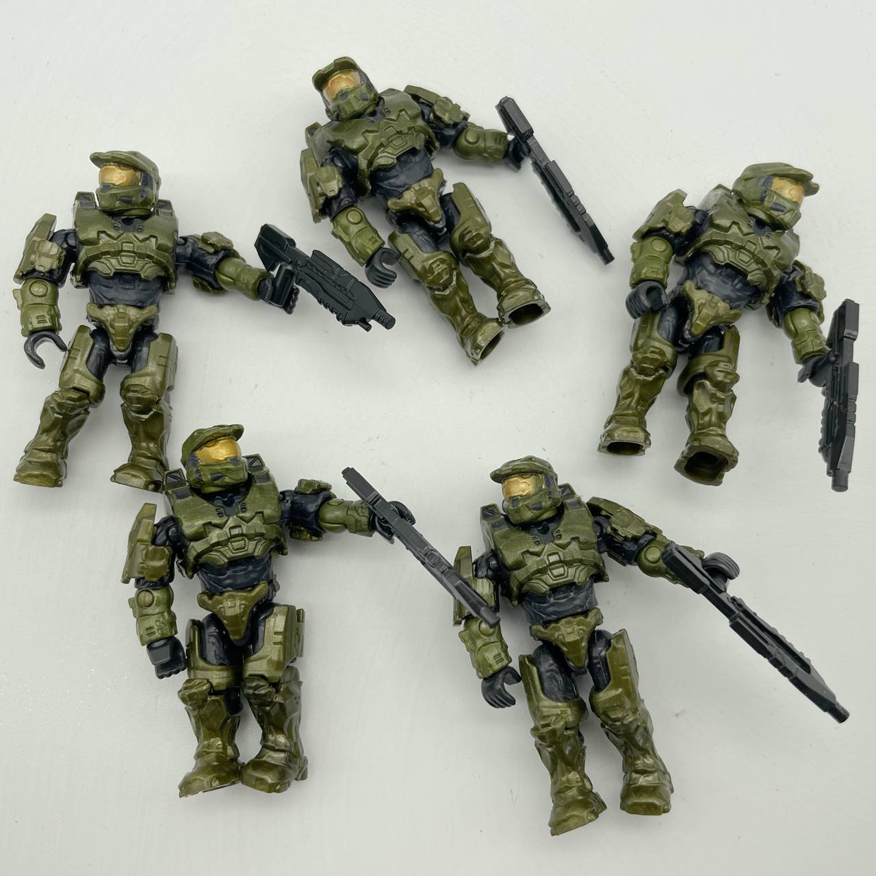 5pcs Mega Blok Construx Halo Heroes UNSC Master Chief Mini Builing Figures