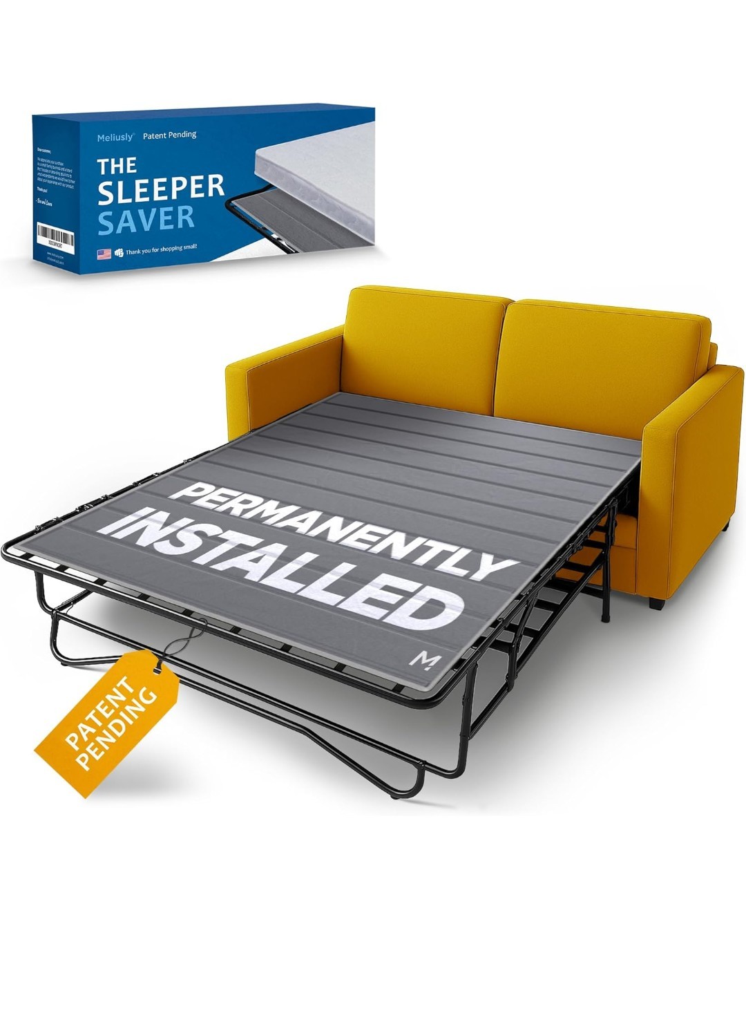 Meliusly Permanently Installed Sleeper Sofa Support Board Queen Size