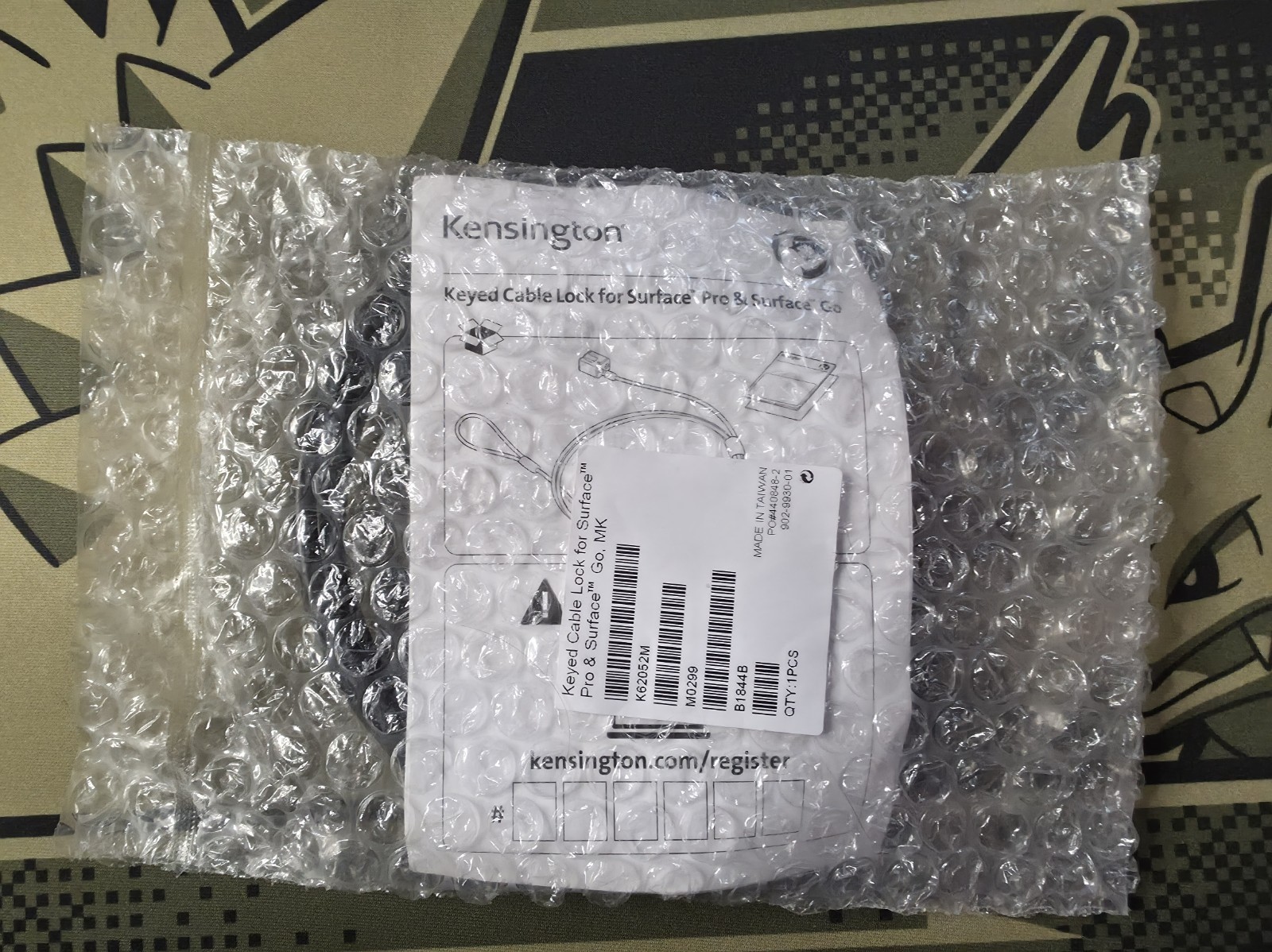 Kensington Microsoft Surface Pro Surface Go Keyed Cable Lock K62052M