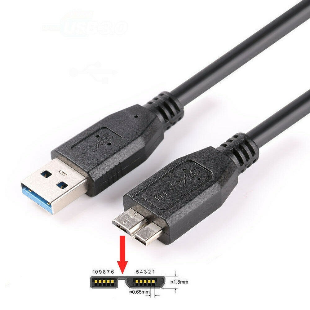 Efficient Transfer Cable For SEAGATE BACKUP PLUS SLIM External Hard Drive