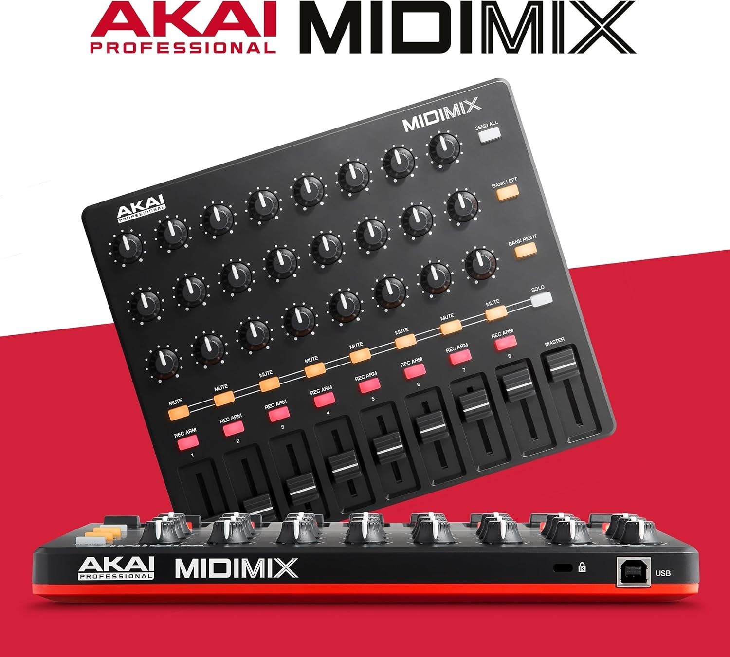 Ultra-Portable MIDI Mixer with 1 to 1 Mapping for Effortless Ableton Live Use