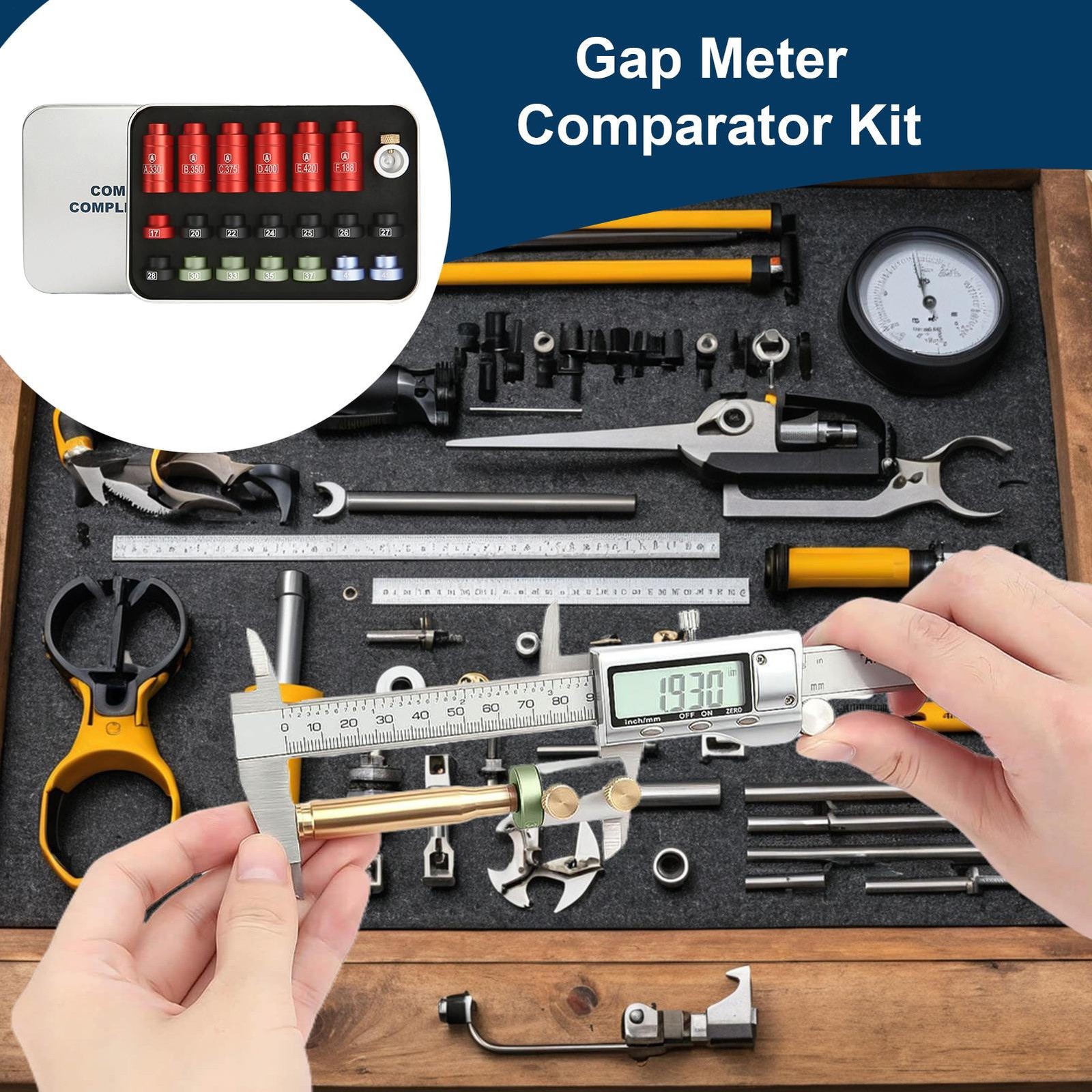 20PCS Bullet Comparator Kit Headspace Gauge For Reloading Headspace Gauge kit